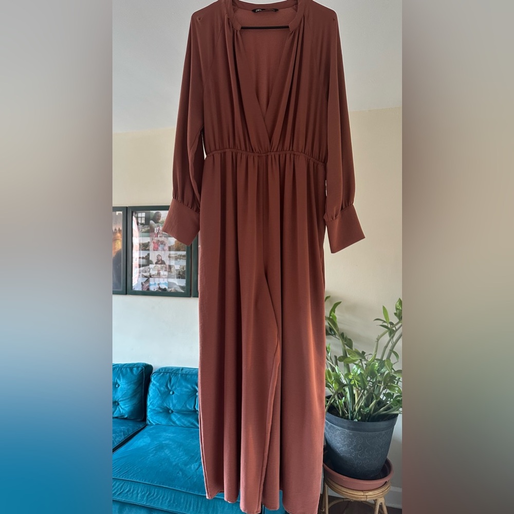 Zara wide leg jumpsuit full sleeve